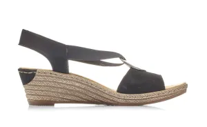 WOMEN'S RIEKER FANNI H6 SANDAL | BLACK