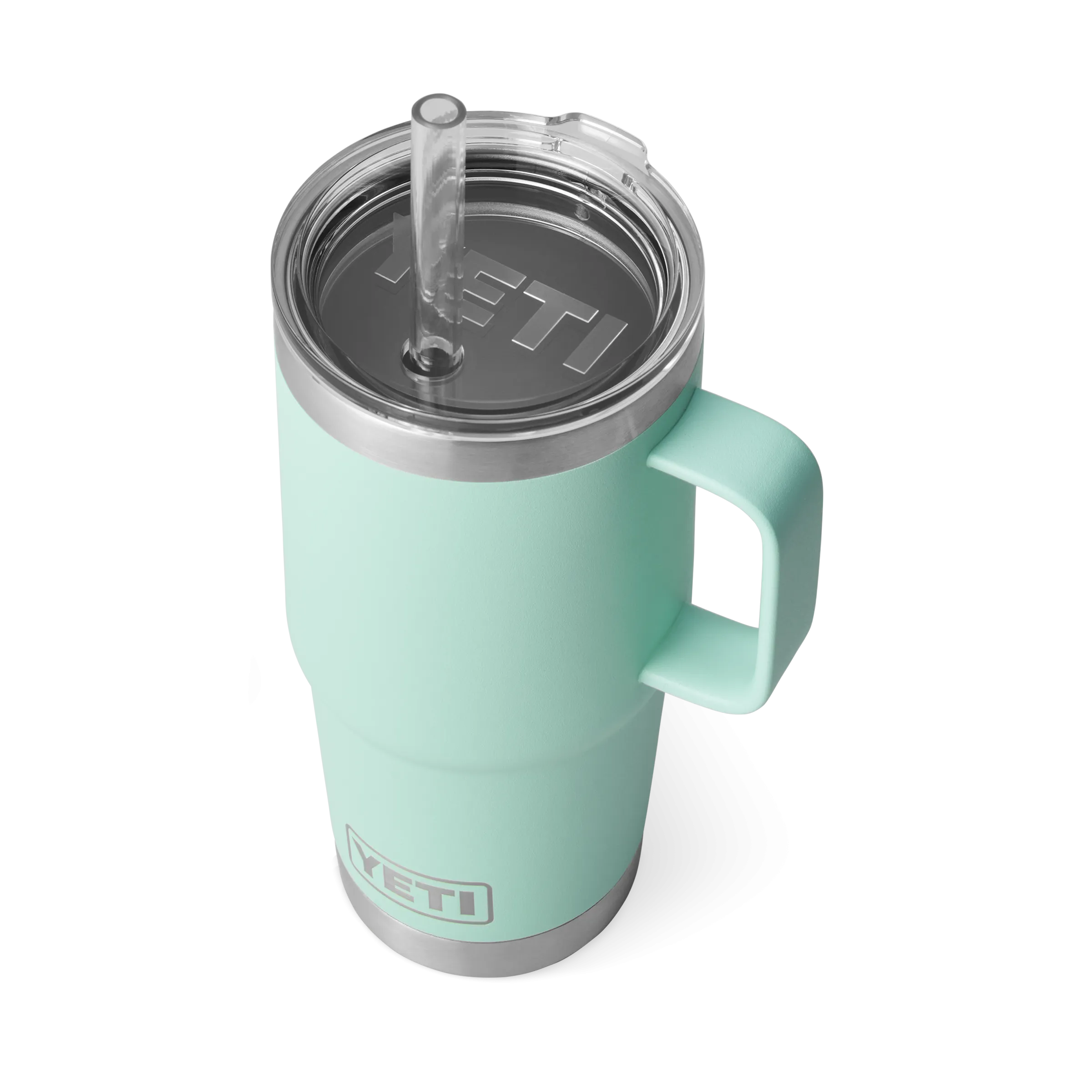 Yeti Rambler 25oz Mug With Straw Lid - Seafoam