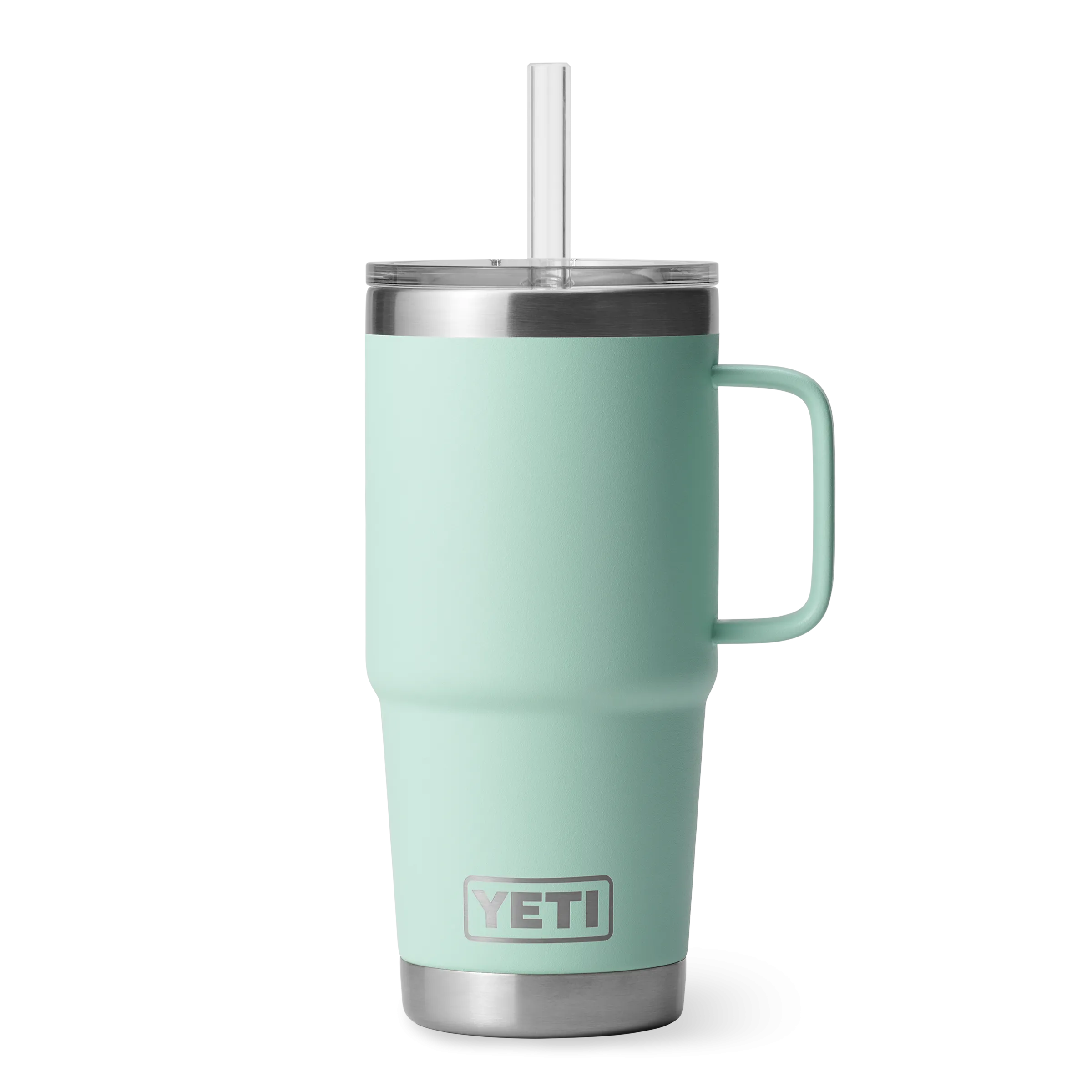 Yeti Rambler 25oz Mug With Straw Lid - Seafoam