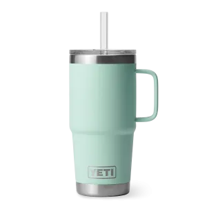 Yeti Rambler 25oz Mug With Straw Lid - Seafoam