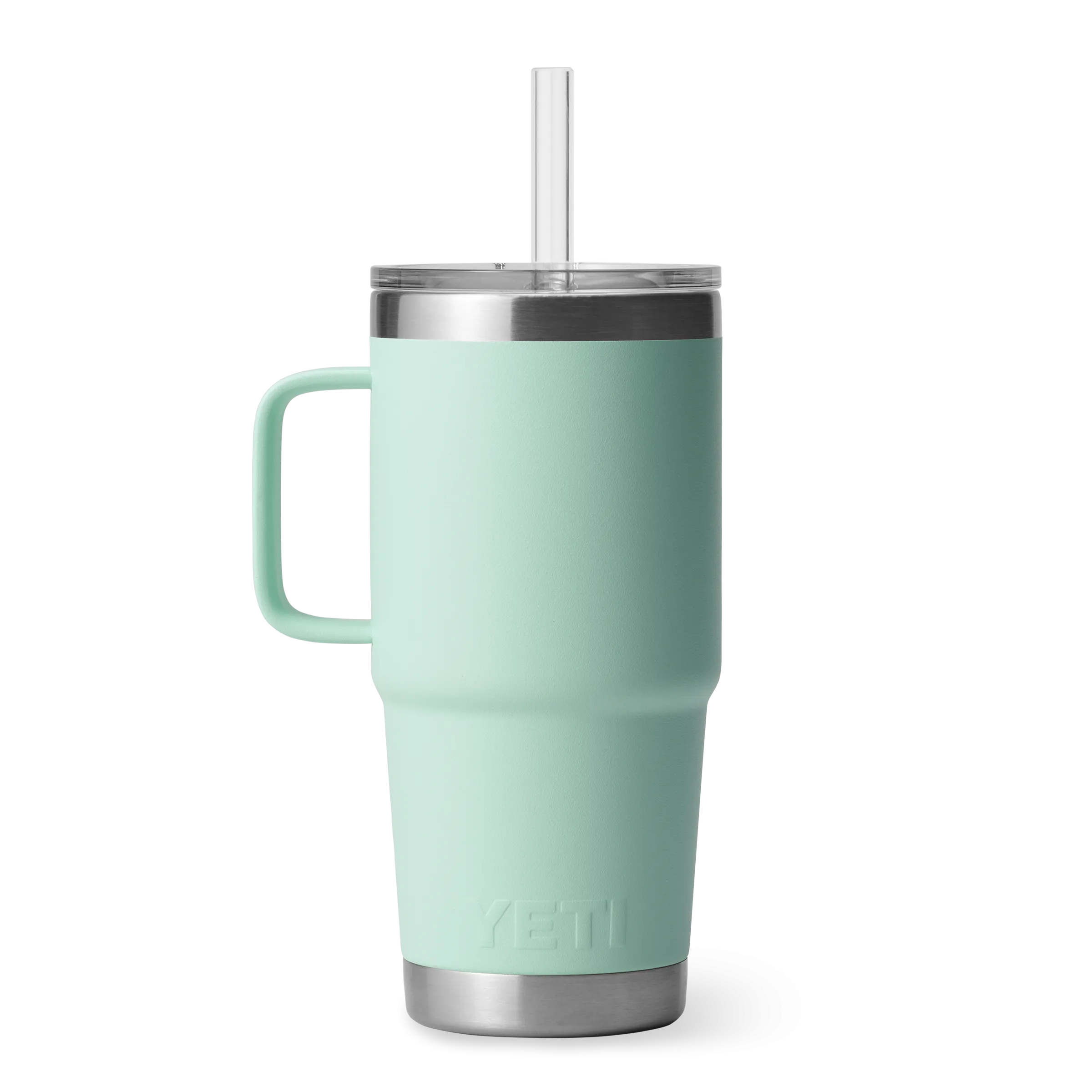 Yeti Rambler 25oz Mug With Straw Lid - Seafoam