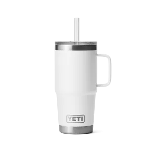 Yeti Rambler 25oz Mug With Straw Lid - White